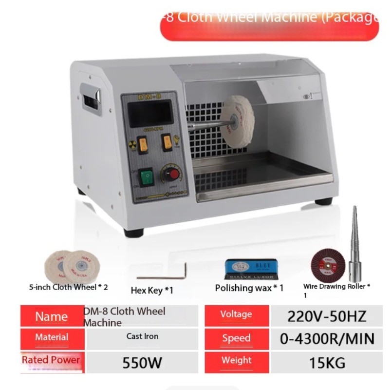 Benchtop Variable Speed Polisher – Jewelry & Metal Mirror Finish Grinding Tool gallery