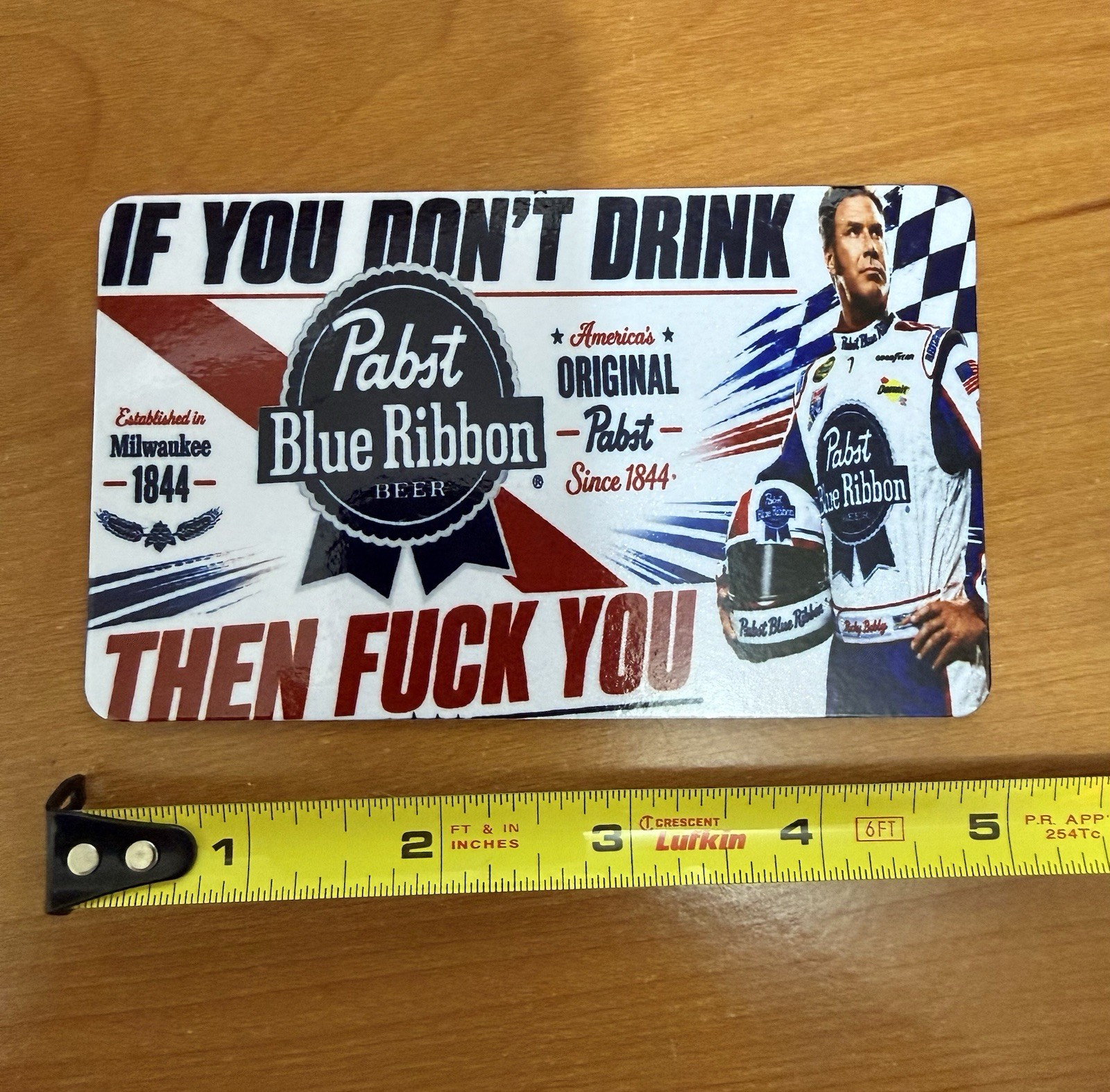 PBR Pabst Blue Ricky Bobby refrigerator magnets magnet cooler bar shop toolbox gallery