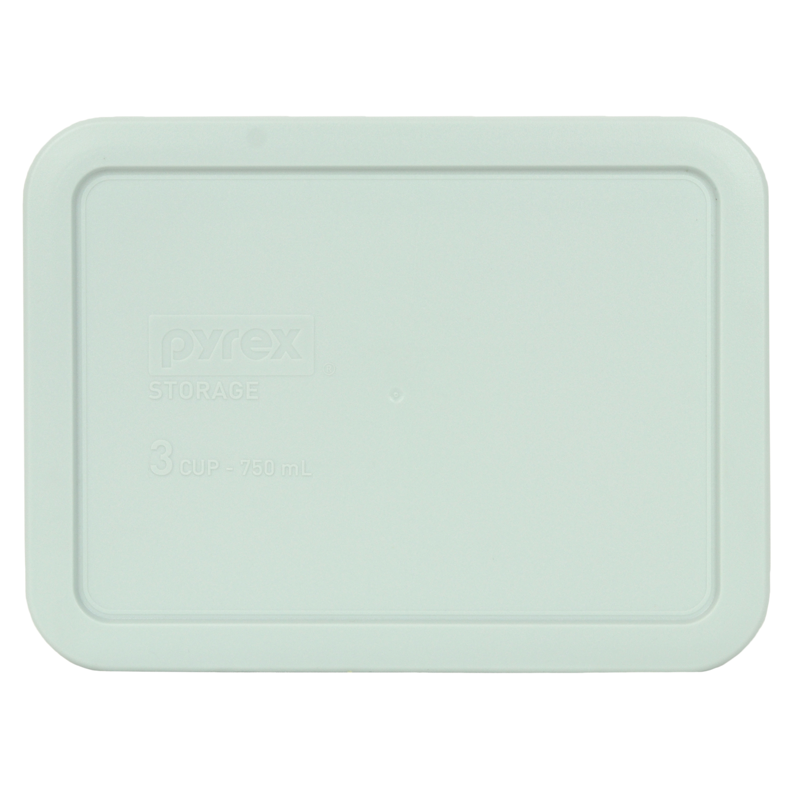 Pyrex 7210-PC Muddy Aqua Rectangle 3 Cup Plastic Storage Lid for Glass Dish gallery