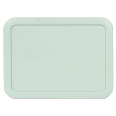 Pyrex 7210-PC Muddy Aqua Rectangle 3 Cup Plastic Storage Lid for Glass Dish