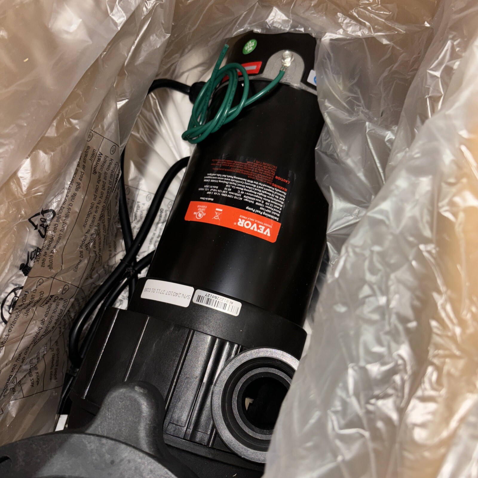 VEVOR HAP1500 2hp - 110ac - 3450r/min - Swimming Pool Pump gallery