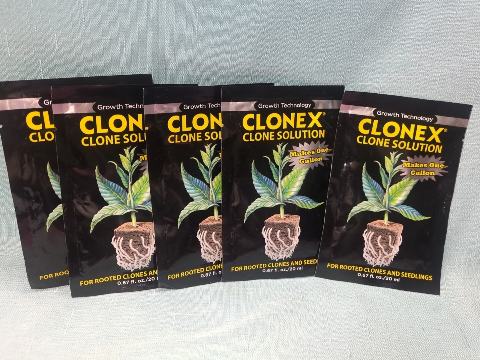 6 Clonex Clone Solution 20 ml Packets Rooting Clones & Seedlings Gardening gallery