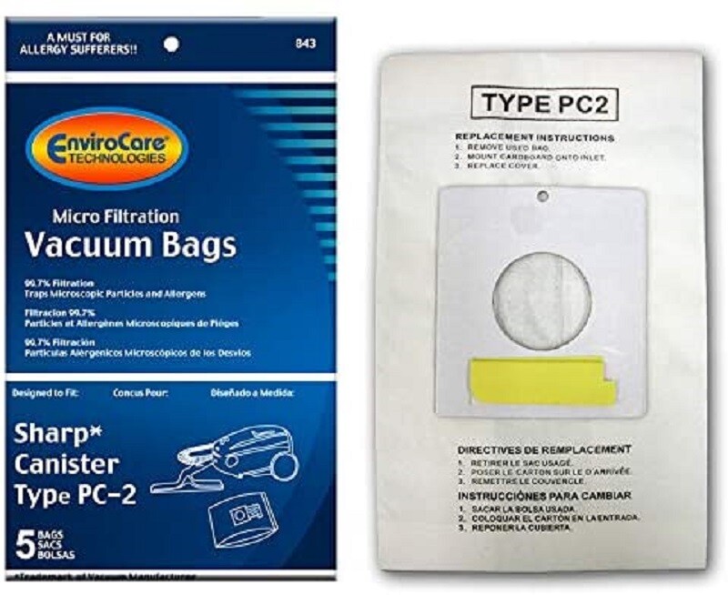 Sharp Canister Vacuum Bags PC-2 by Envirocare gallery