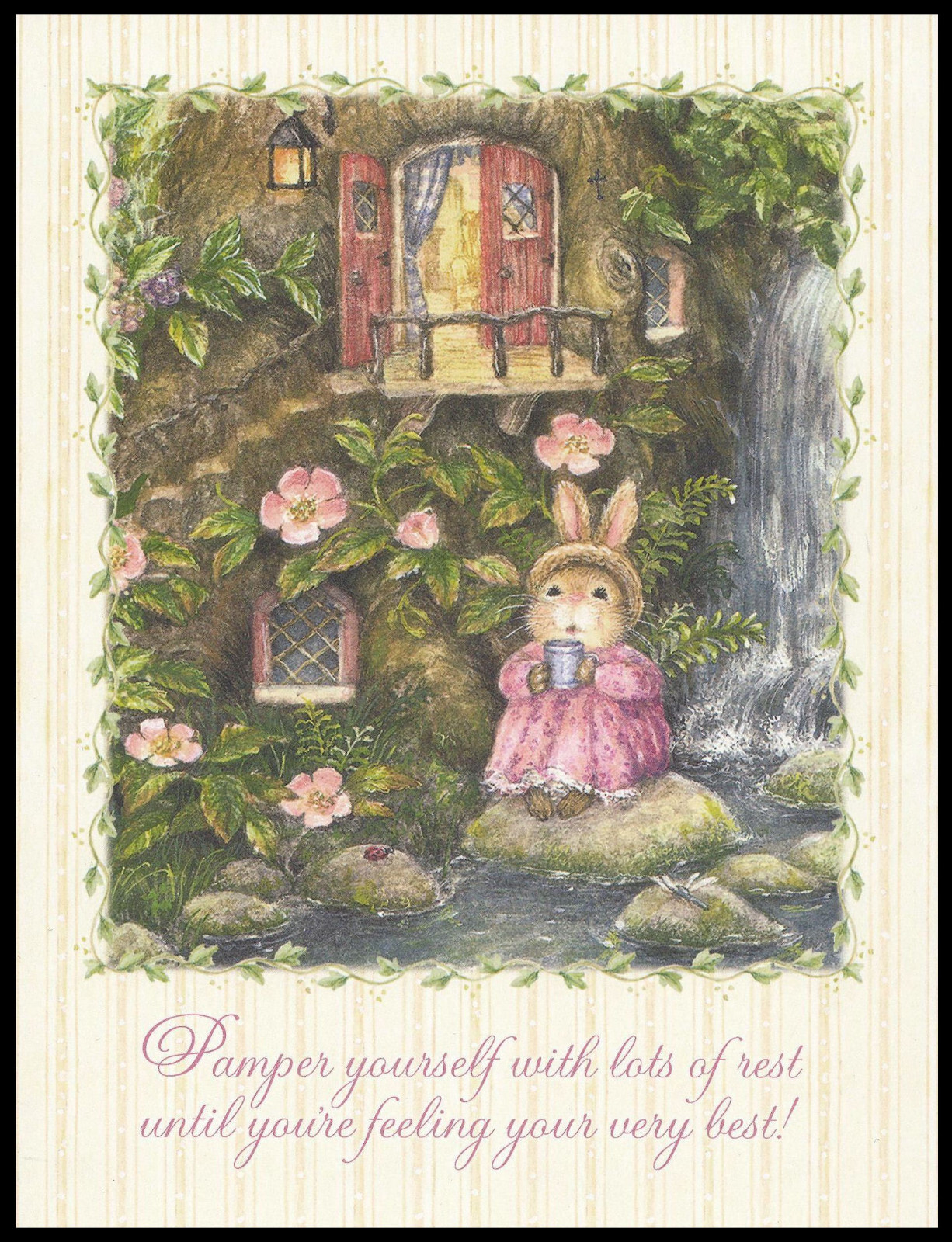 Greeting Card - Rabbit - Susan Wheeler - Get Well - 0236 gallery