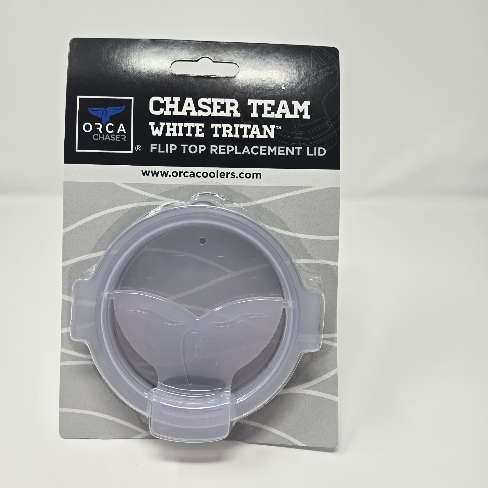 Orca Chaser White Tritan Flip Top Replacement Lid Fits Chaser & Chaser Team 27oz gallery