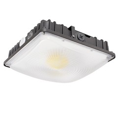 LED Canopy Light 70W/45W/30W Selectable 3CCT 0-10V Dim Gas Station Light ETL&DLC