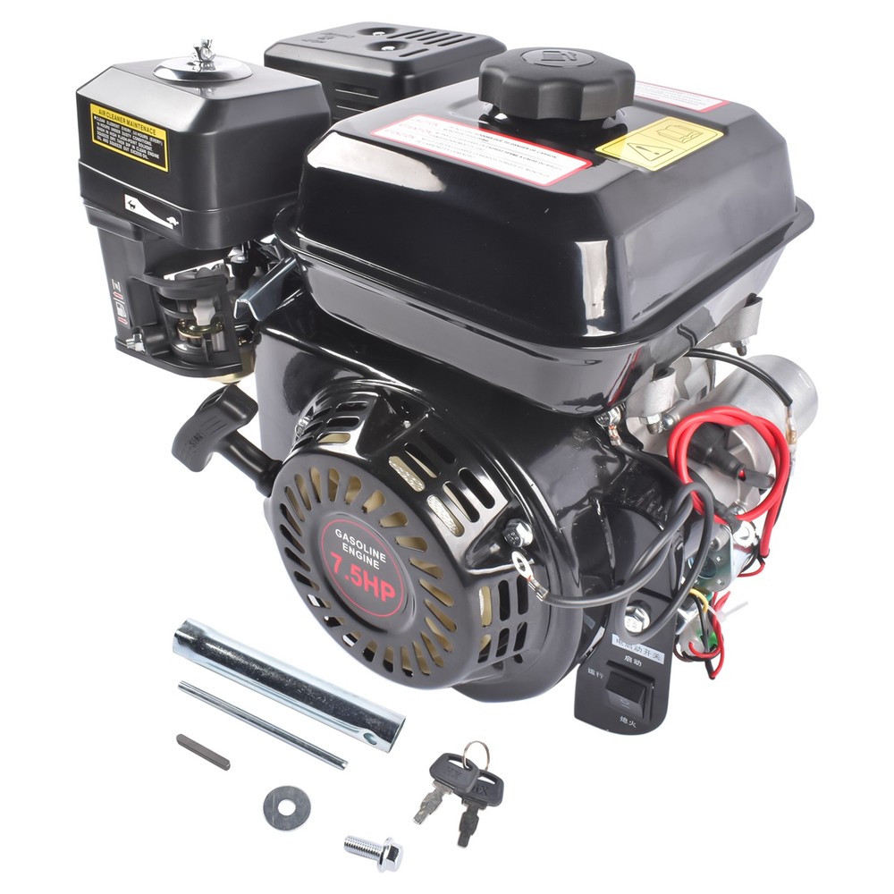 Electric Start Horizontal Engine 7.5HP 4-Stroke 212CC Go Kart Gas Engine Motor