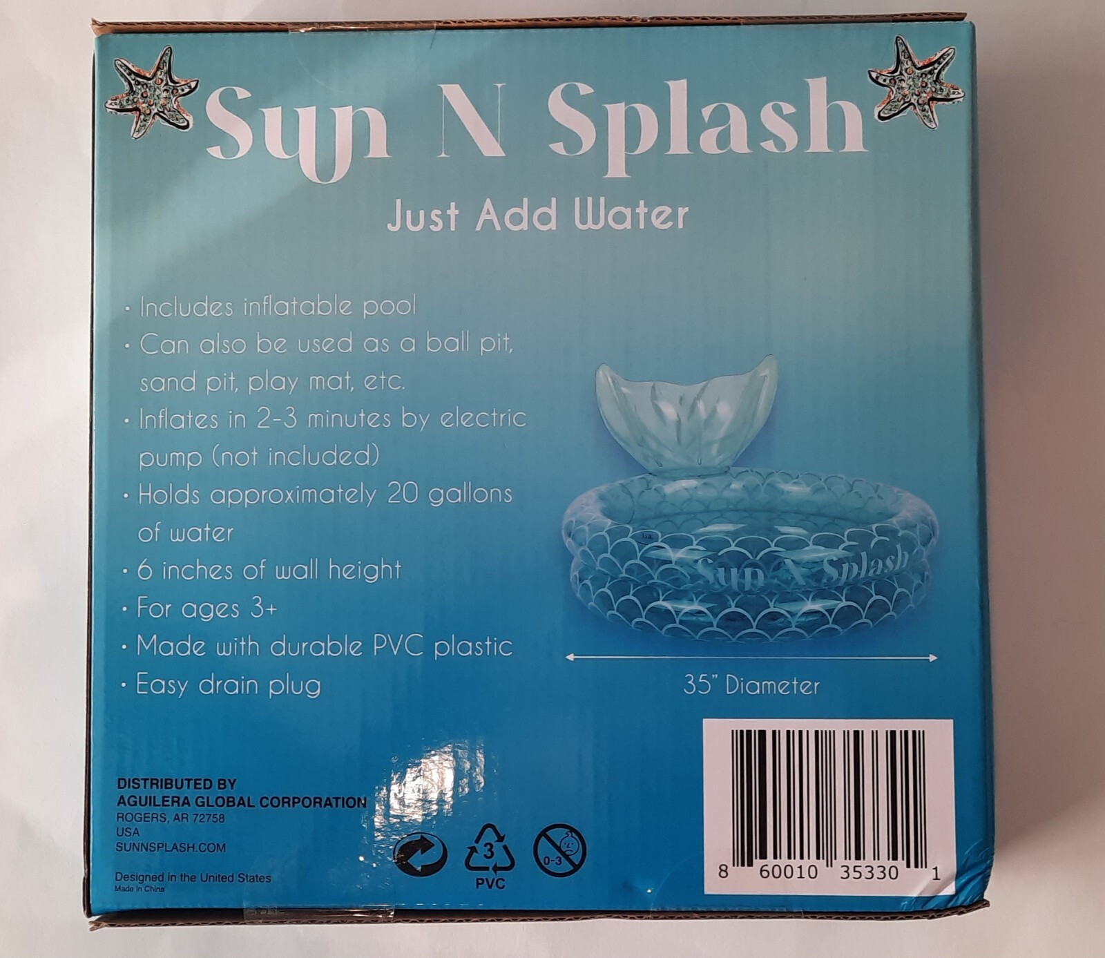Sun & Splash Pool 20 Gallon 6" Wall Height Sand pit or Ball pit gallery