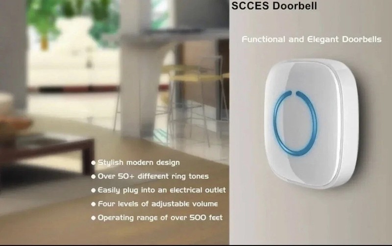 Sadotech Model C Wireless Doorbell for Home - Adjustable Volume with 52 Chimes gallery