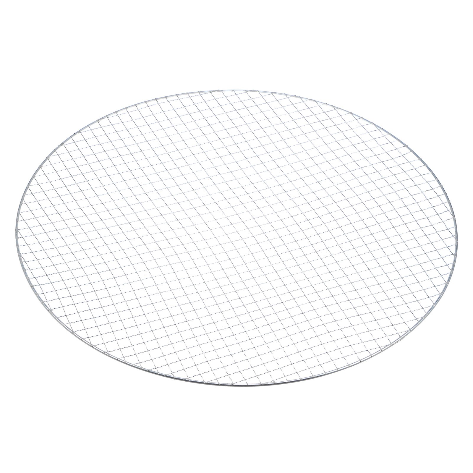 Round BBQ Grill Net 21.5" Dia Galvanized Iron Barbecue Mesh Mat gallery