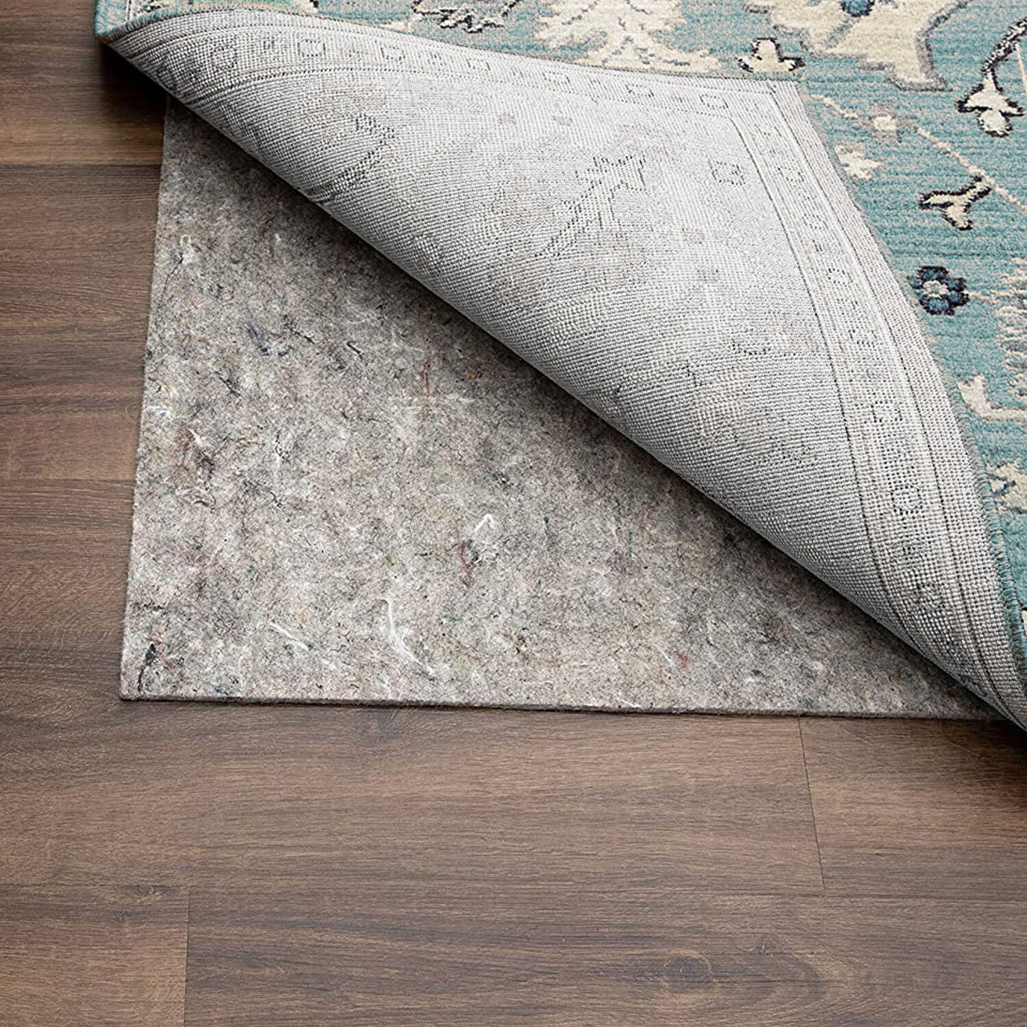 Dual Surface - Felt & Rubber - Non-Slip Backing Rug Pad Carpet Pad gallery