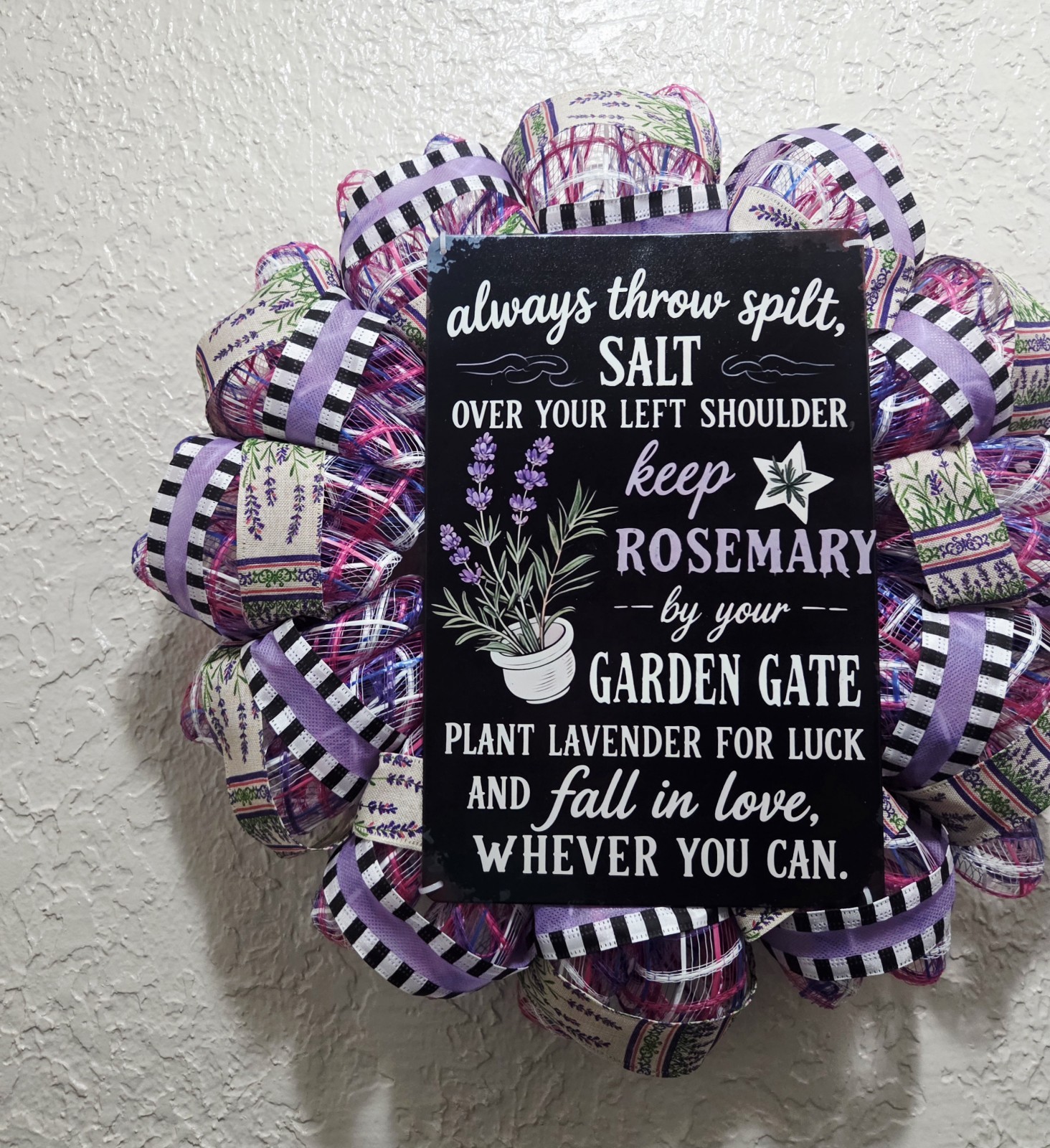 Practical Magic Wreath - Movie Inspired - Deco Mesh and Ribbon gallery