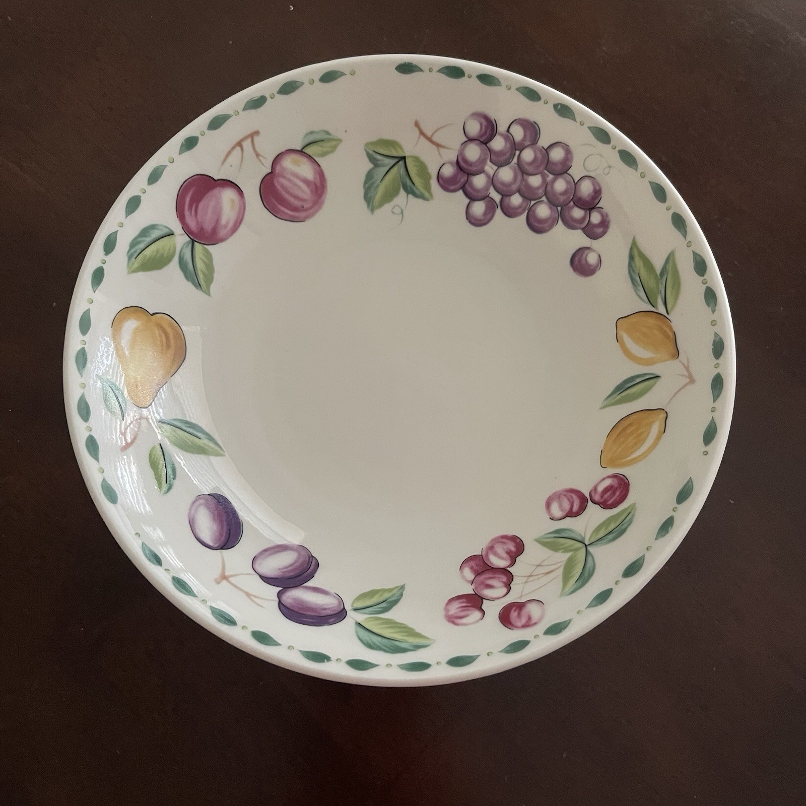 Farberware “Orchard” Stoneware #3060 Rim Soup Cereal Bowl 7 3/4” Fruit gallery