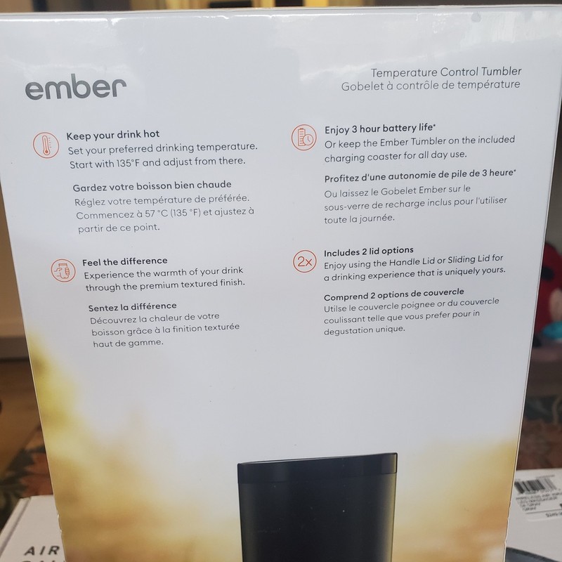NEW Ember Temperature Control Tumbler - 16oz / 473 ML - Black (CM21XL17AM) gallery
