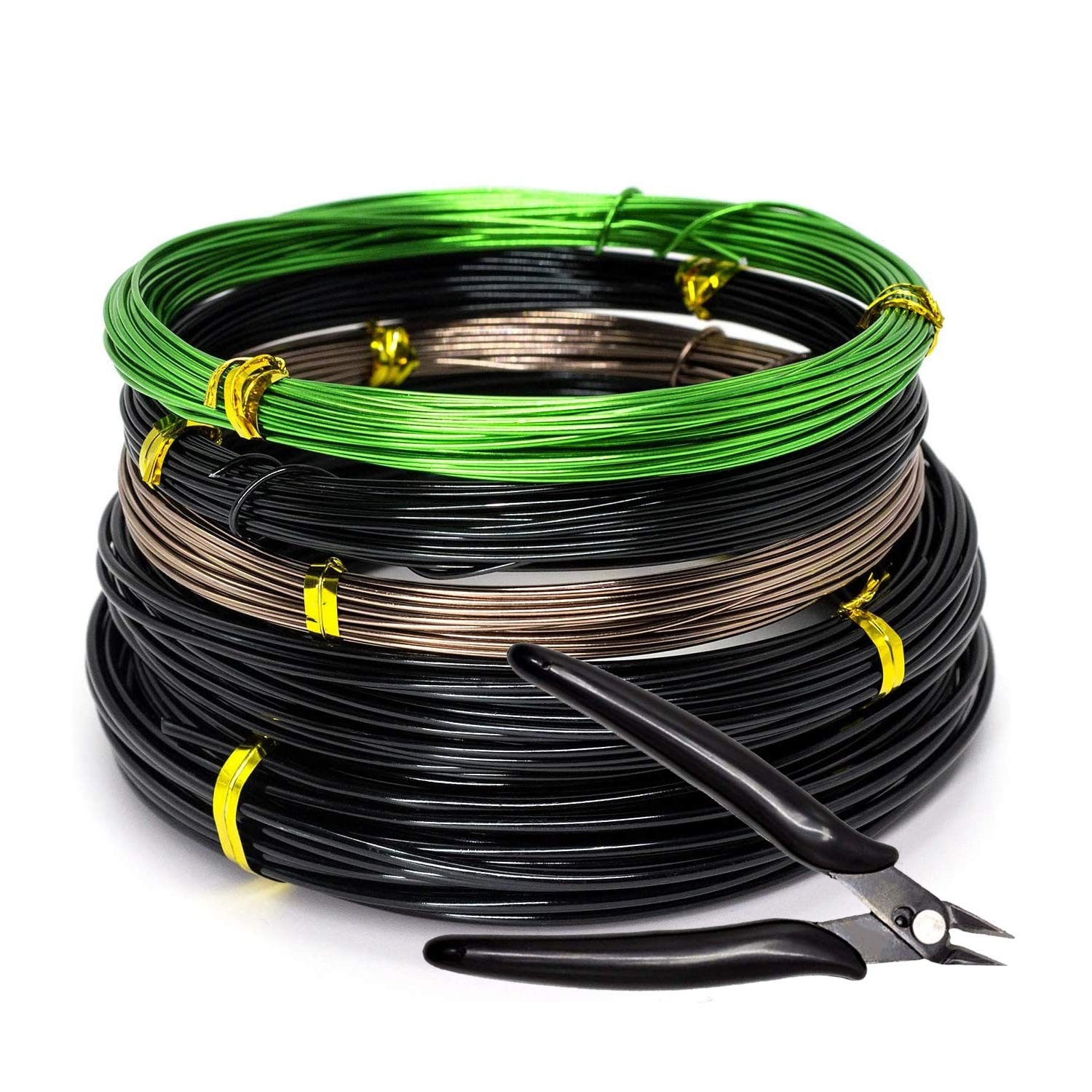 Bonsai Wire Kit 5 Rolls 164 FT Total Anodized Aluminum 1/1.5/2.0mm Indoor gallery