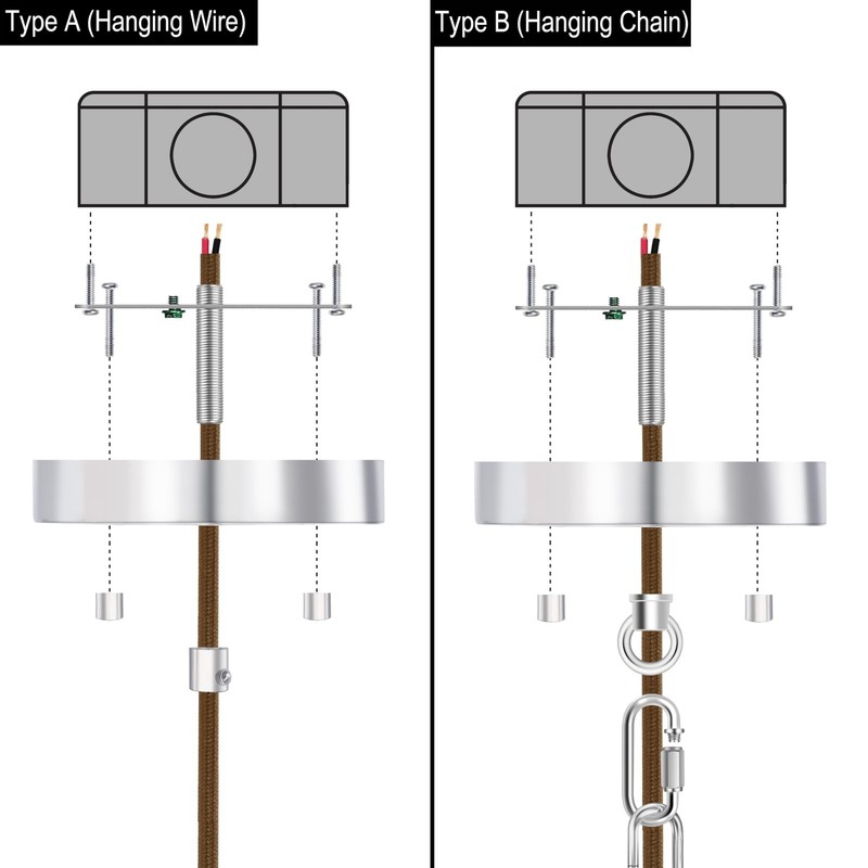2 Pack 5-1/8 Inches Light Canopy Kit with Heavy Duty Replacement Ceiling Cove... gallery