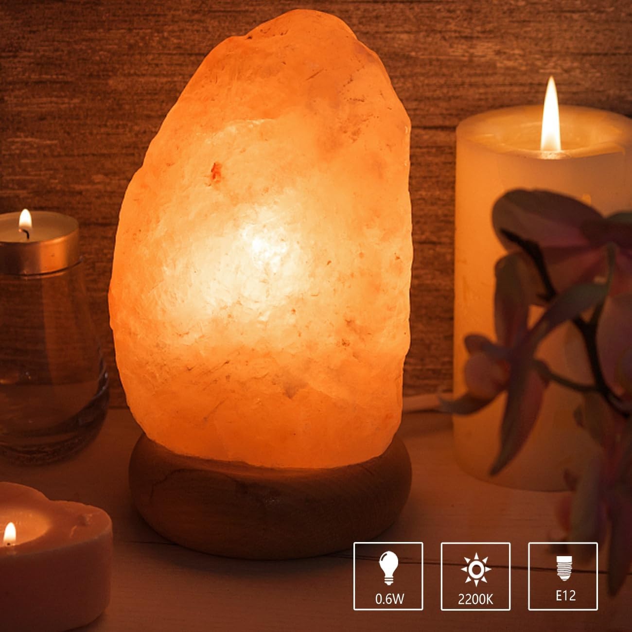 25 Pack C7 Flickering Flame Light Bulbs Small Candle Red gallery