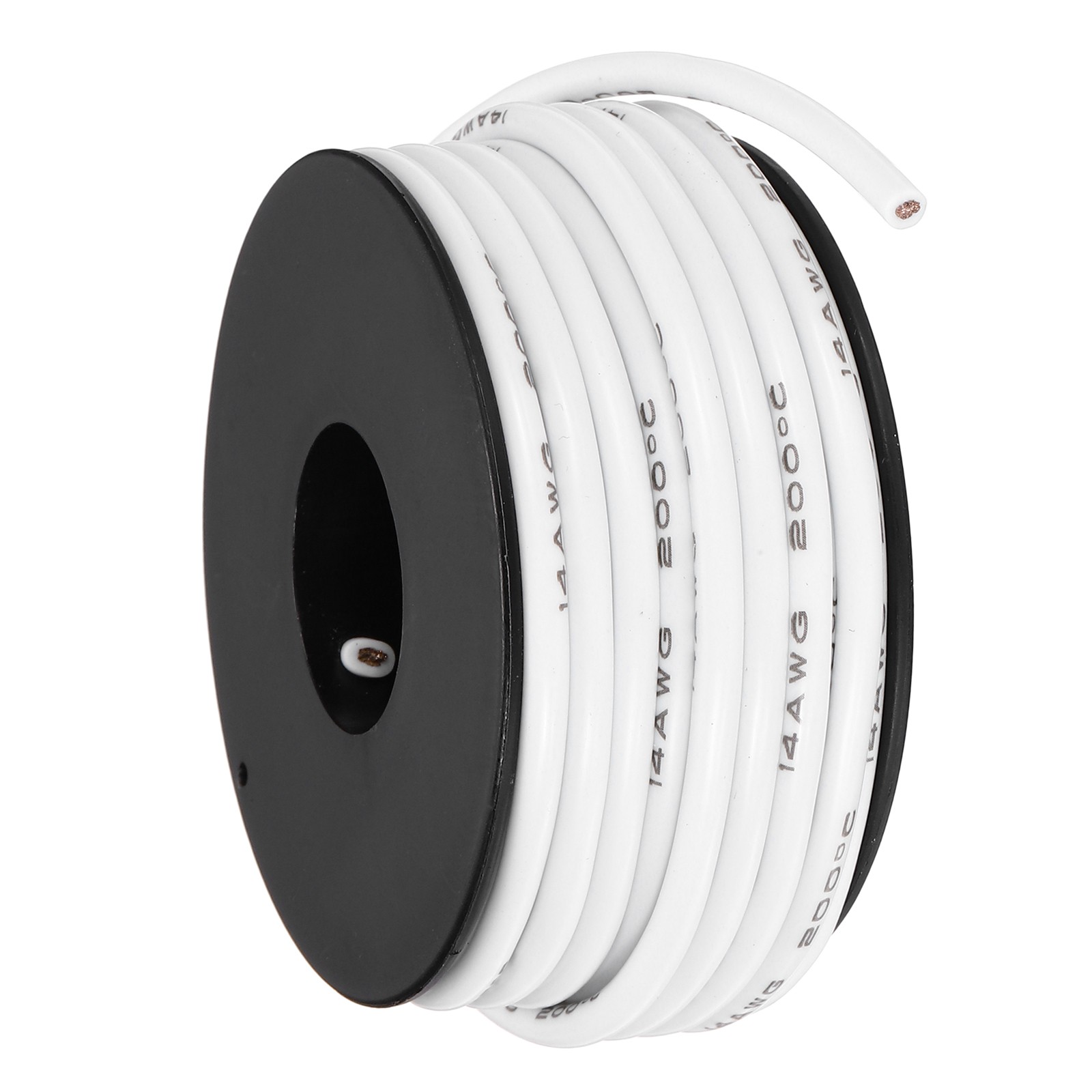 14 AWG 9m/30ft Silicone Cable, Tinned Copper Wire, White gallery