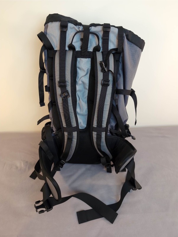 LL Bean Large Gray Black Hiking Backpack Internal Frame ~40L LLBean Excellent 5