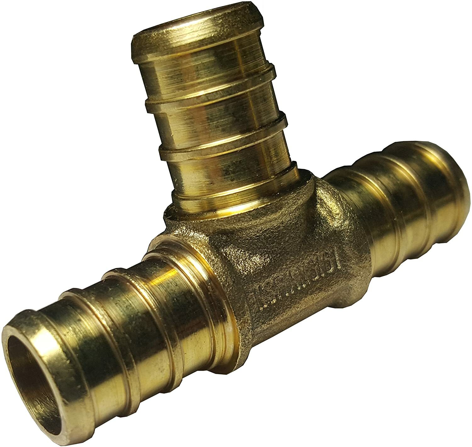 1/2" X 1/2" X 1/2" PEX TEE (10 PIECES)- PEX B CRIMP FITTINGS (LEAD-FREE BRASS) gallery