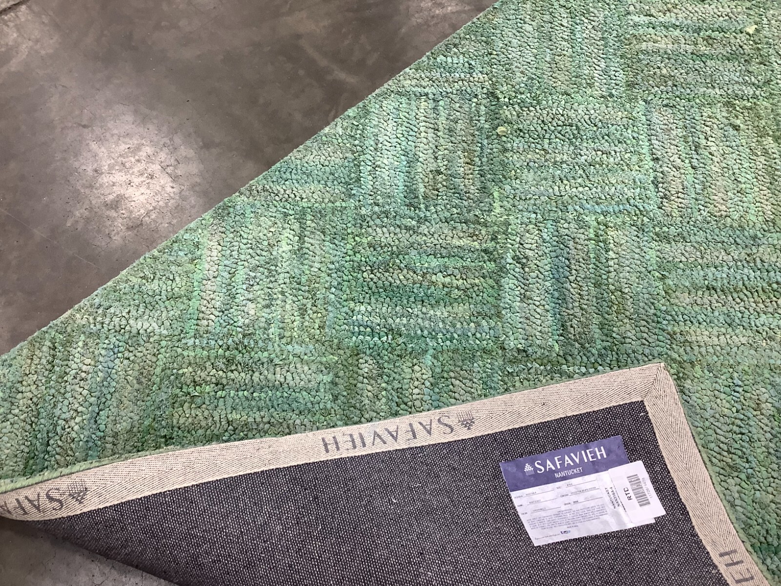 GREEN / MULTI 4'-0" x 6'-0" Flaw in Rug, Reduced Price 1172678802 NAN316A-4 gallery