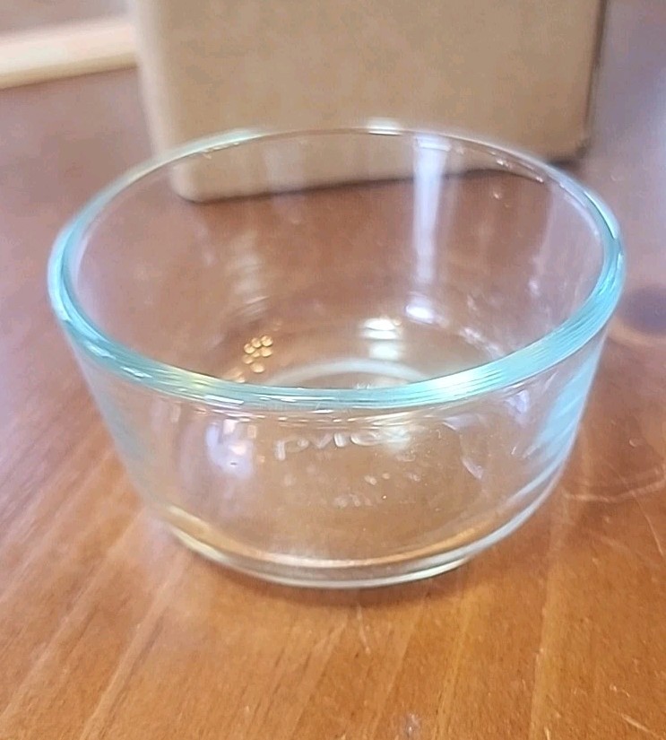 Pyrex 7202A 1 Cup 236 mL Clear Round Glass Food Storage Bowl No Lid Made in USA gallery