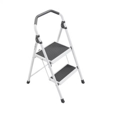 Steel Step Stool Ladder Lightweight 225 Lbs Load Capacity Type II Rating 2-Step gallery