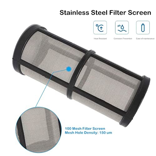 Inline Strainer with 100 Mesh Stainless Steel Filter Screen, 1/2" Female NPT gallery