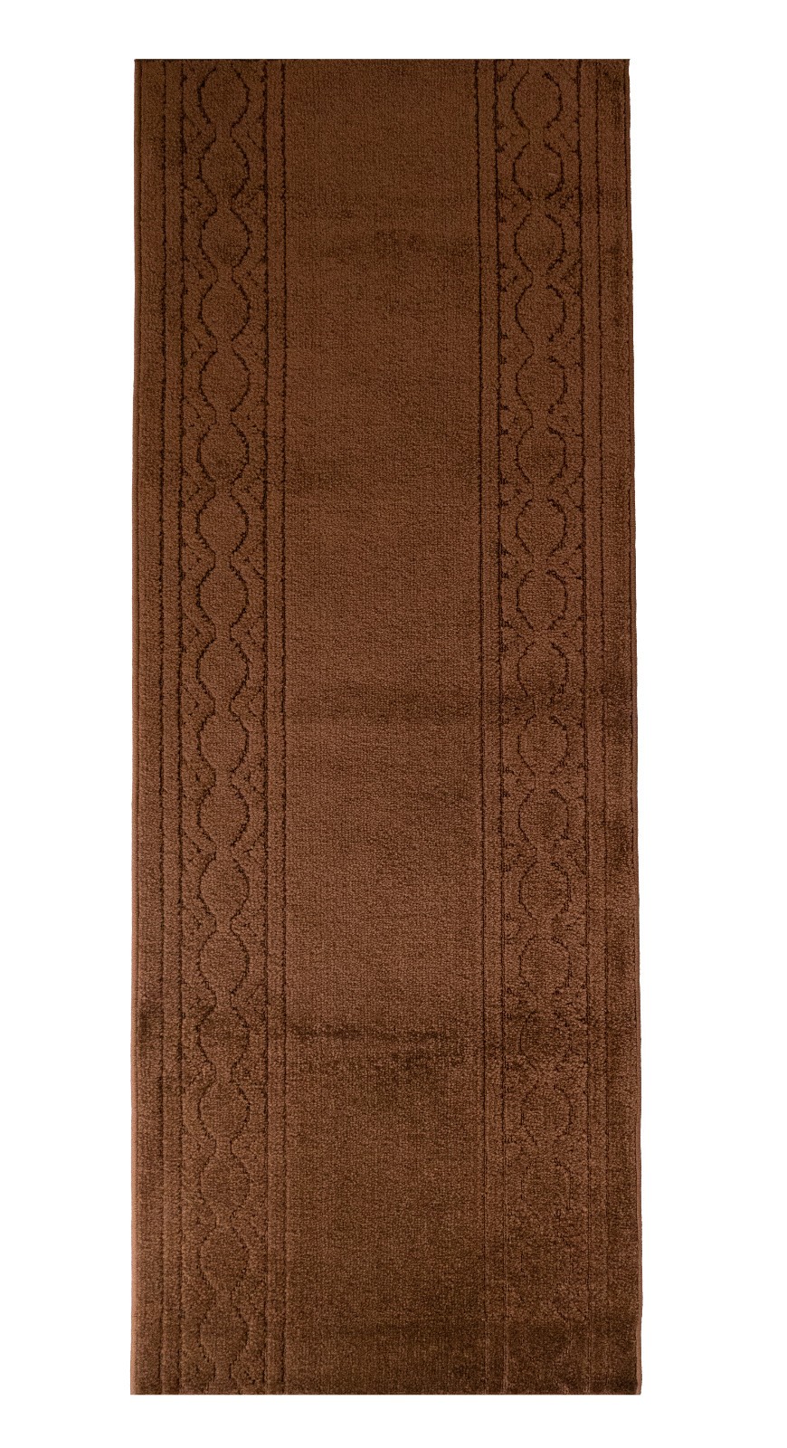 Custom Size Brown Moroccan Trellis Design Washable Runner Rugs 26"/30/36" Wide gallery