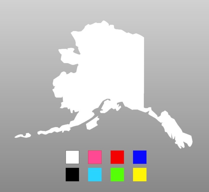 Alaska Die Cut Window Sticker Decal - Multiple Colors gallery