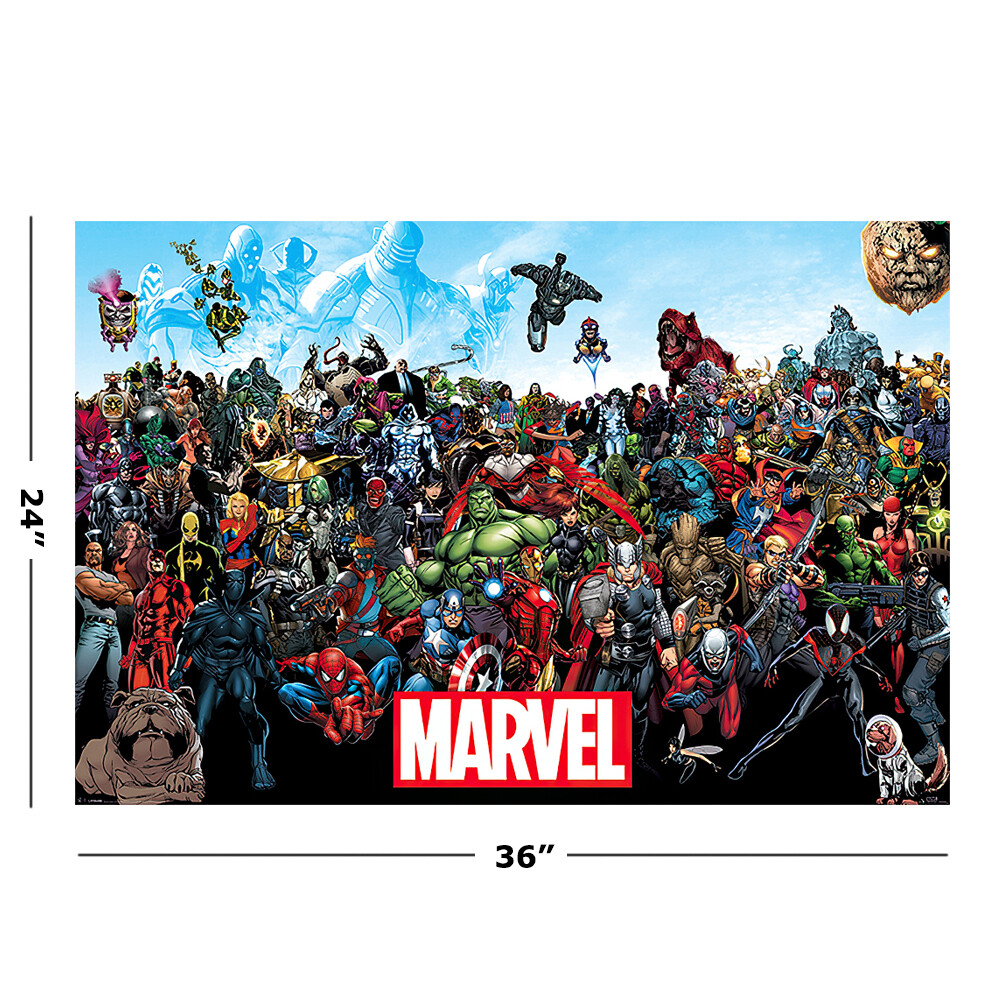 The Marvel Comics Universe - Comic Poster / Print (All Characters) gallery