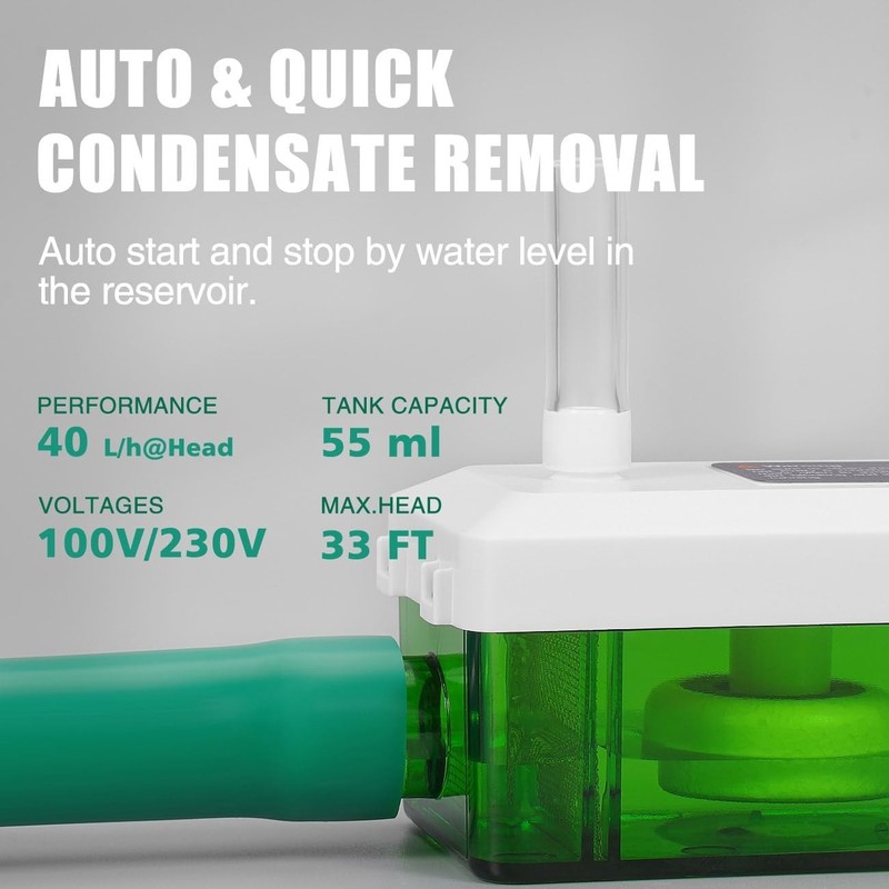 Condensate Pump, Mini Split Automatic Condensation Drain Removal Quiet Pump,For gallery