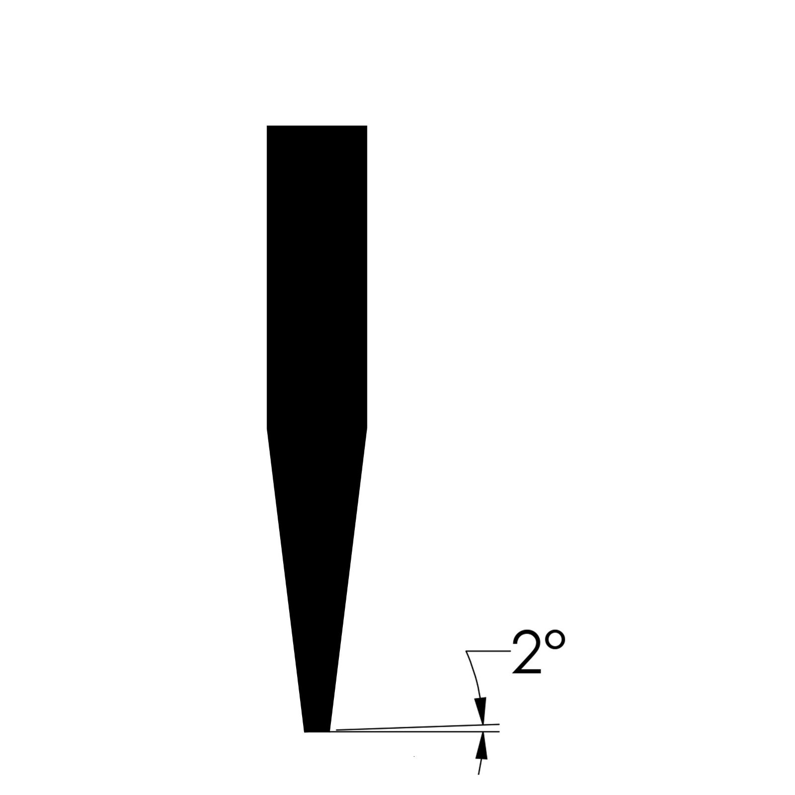 Forged Steel Pitching Chisel 2" x 7" - Masonry Tool for Stone Shaping & Facing gallery