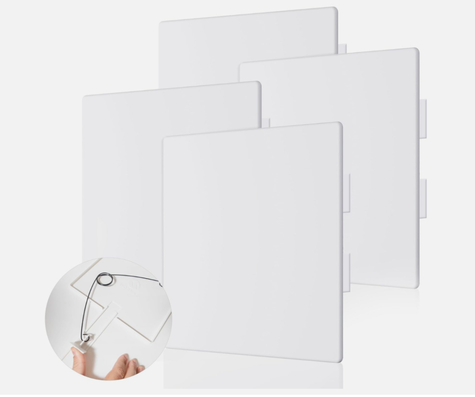 Morvat 12x12 Adjustable Spring Access Panel for Drywall & Ceiling (1,4,20 Pack) gallery