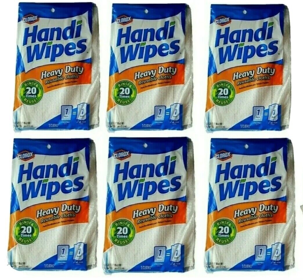 CLOROX CLOTHS HANDI ABSORBENT HEAVY DUTY BEIGE CLEANING TOWELS 6PKS gallery