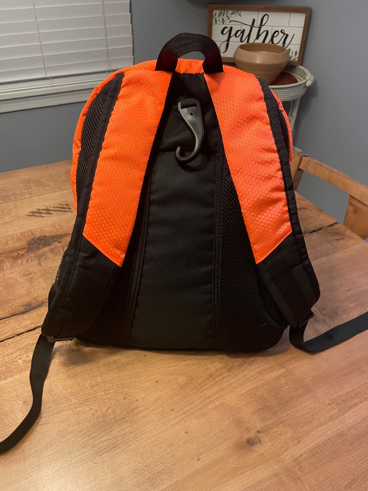 HIMAL backpack fluorescent orange large multi pockets, excellent condition 2