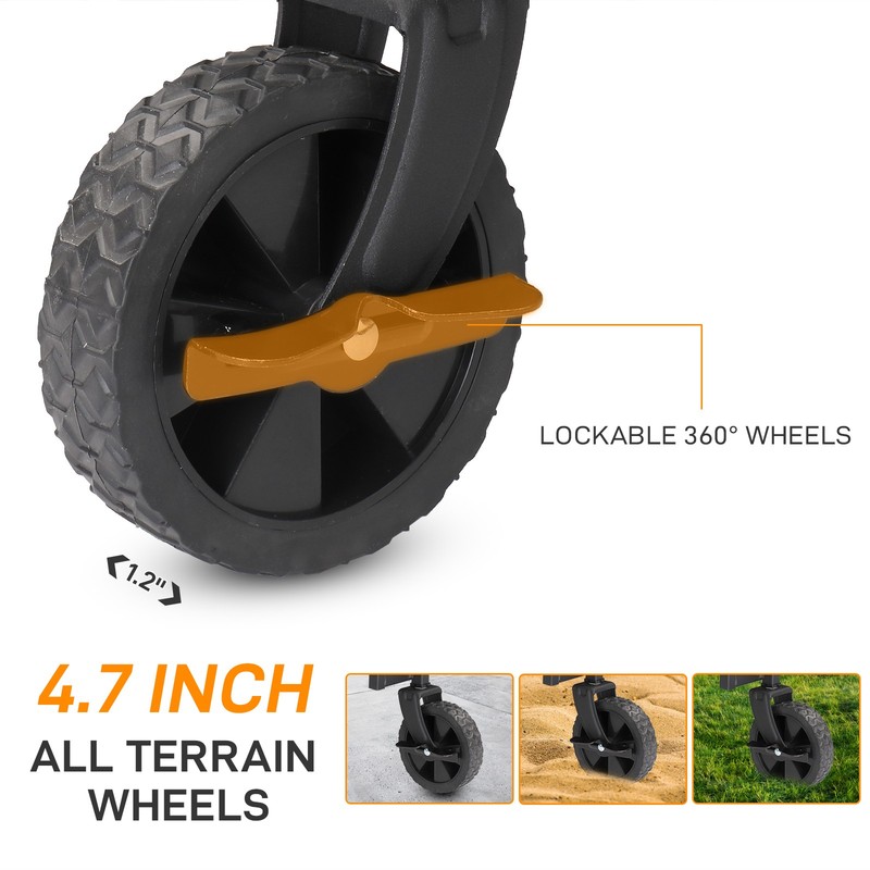 Collapsible Folding Wagon Cart Beach Wagon 600d Oxford Cloth Steel Frame gallery