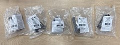 Brainerd 3″ Angled Post / Wall Hook, Matte Black, 35lb Capacity, (5 Pack)