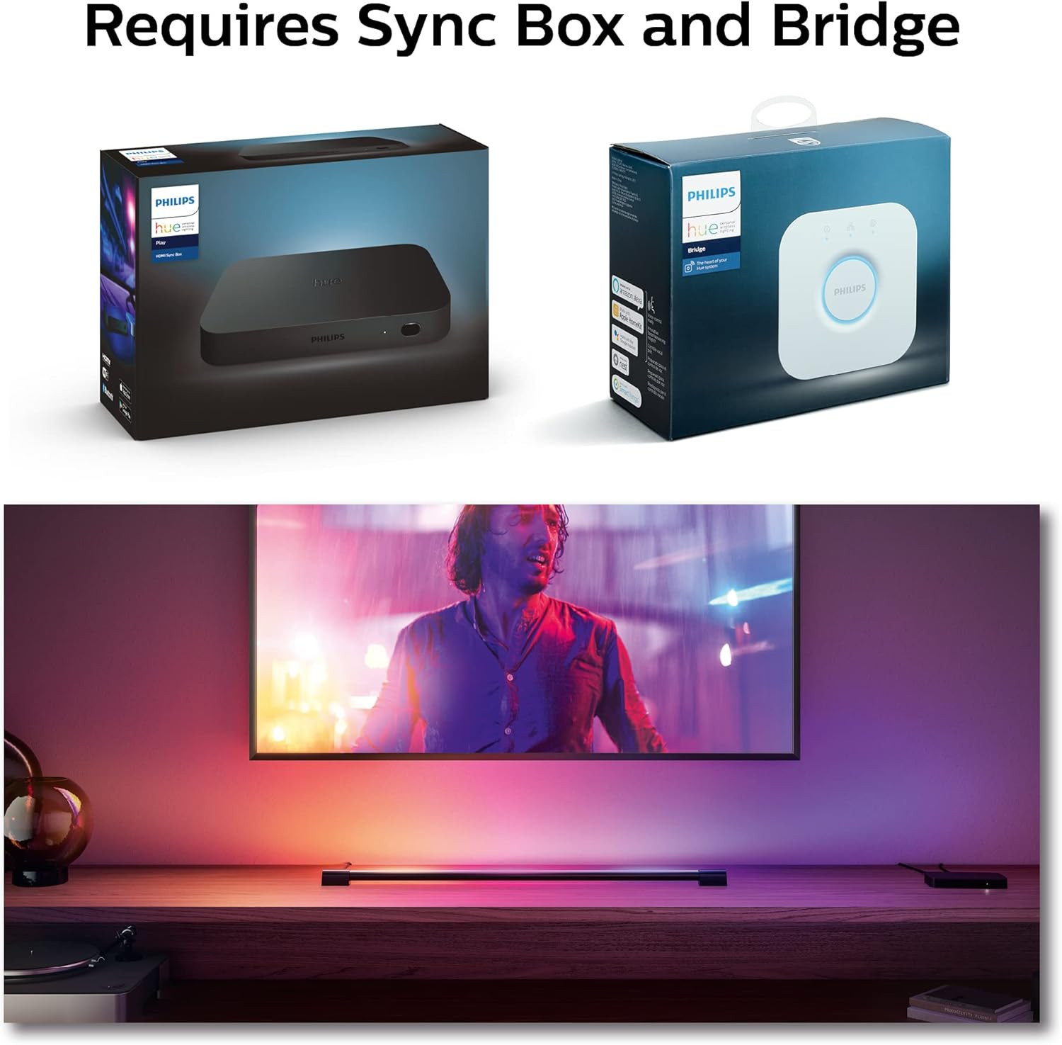 Philips Hue Smart Light Tube - Color-Changing LED for TV, Music & Gaming gallery
