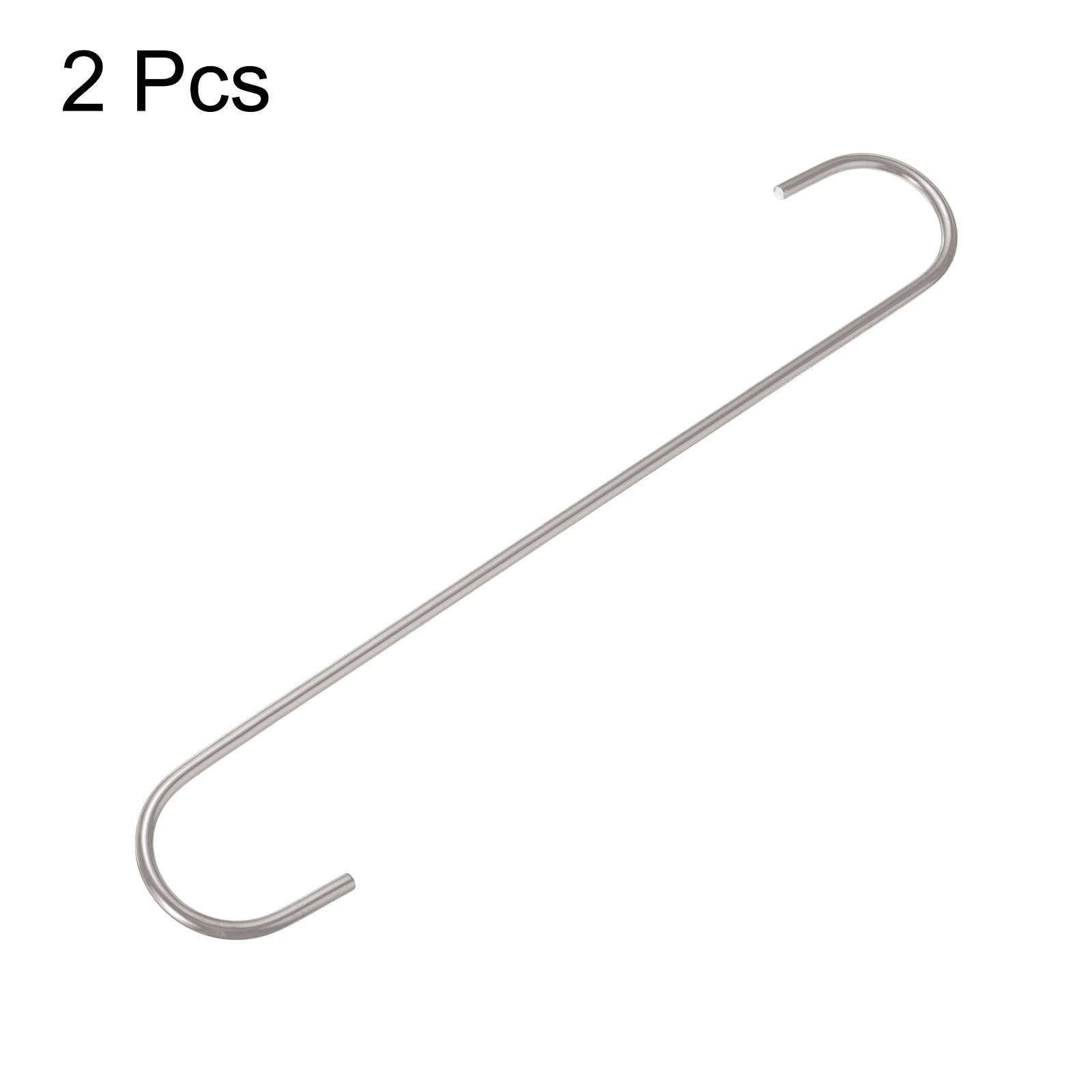 2pcs Long S Hooks 12 Inch S-shaped Hanging Hooks for Hanging Plant Silver gallery