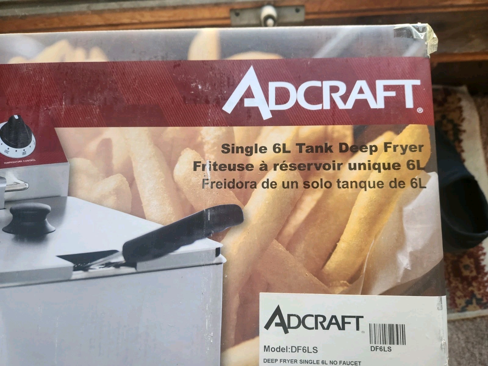 Adcraft Single 6L Tank Deep Fryer Model DF6LS Holds 15 Pounds Of Food Brand New gallery