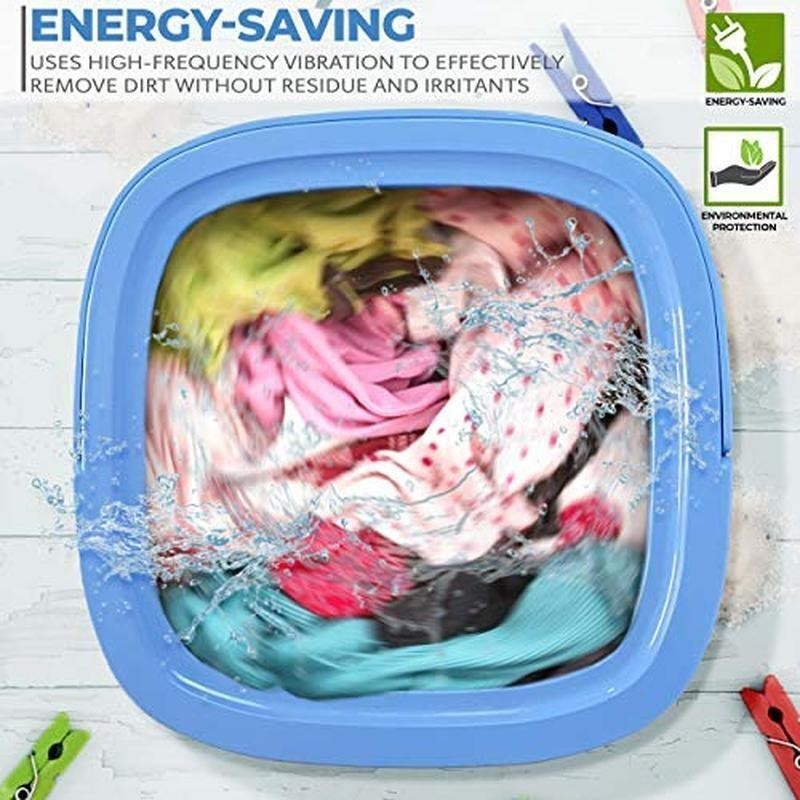Portable Mini Washing Machine Compact Energy Saving Foldable For Camping Travel gallery