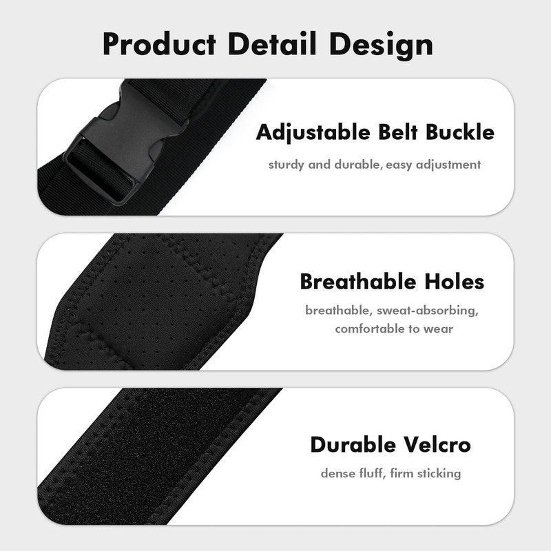 AMVR 5-Pcs Full Body Straps for HTC Vive VR Tracker/Tracker(3.0) - Black gallery