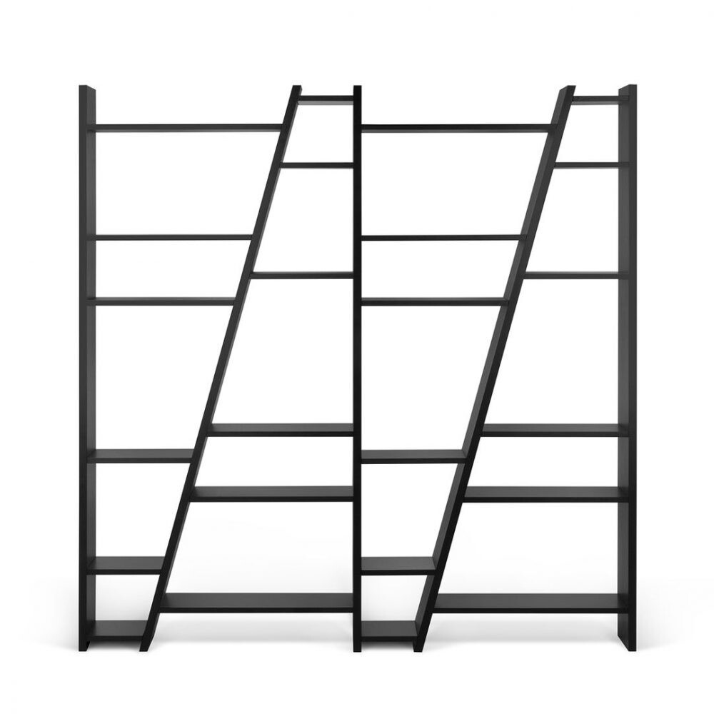 [PICKUP ONLY] TemaHome Delta 4 Black Lacquered Bookcase -Disassembled- gallery