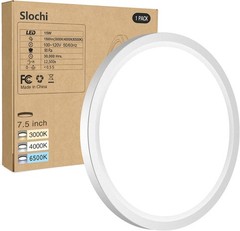 Flush Mount LED Ceiling Light Ultra Thin White 100W Eq 3000K-6500K Round Flat