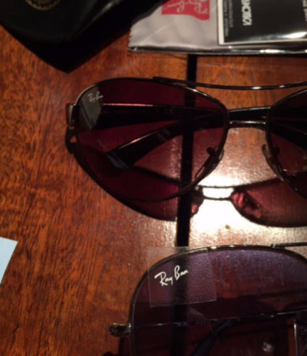 (4) 1cm sticker decal logo for glasses RAY BAN Aviators wayfarer prescription gallery