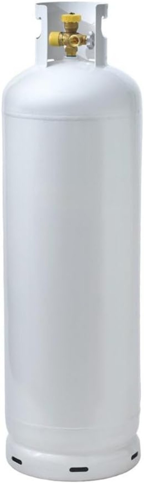 1 100LB Multi-Valve Propane Tank with High Capacity Filler, White gallery