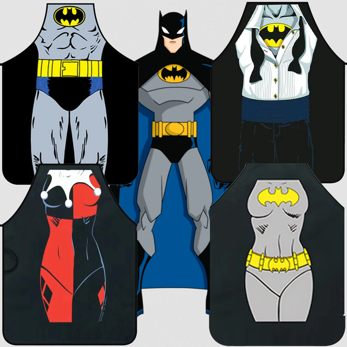 Batman DC Comics Apron Smock Stylish Superhero Dinner Cooking Bar Cooking gallery
