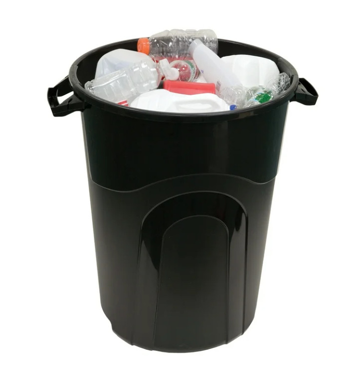 Hyper Tough 32 Gallon Heavy Duty Injection Molded Trash Can with Click Lock Lid gallery