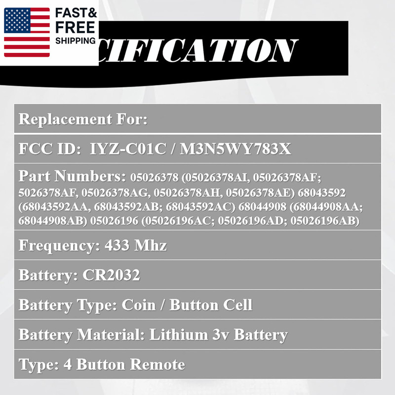 Key Fob FOBIK Replacement Compatible for Dodge Ram 1500 2500 3500 Truck 2009-201 gallery